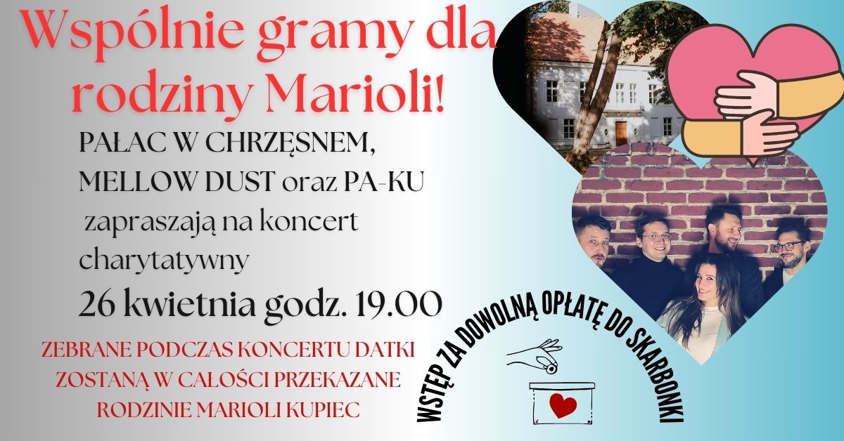 Koncert charytatywny dla rodziny Marioli